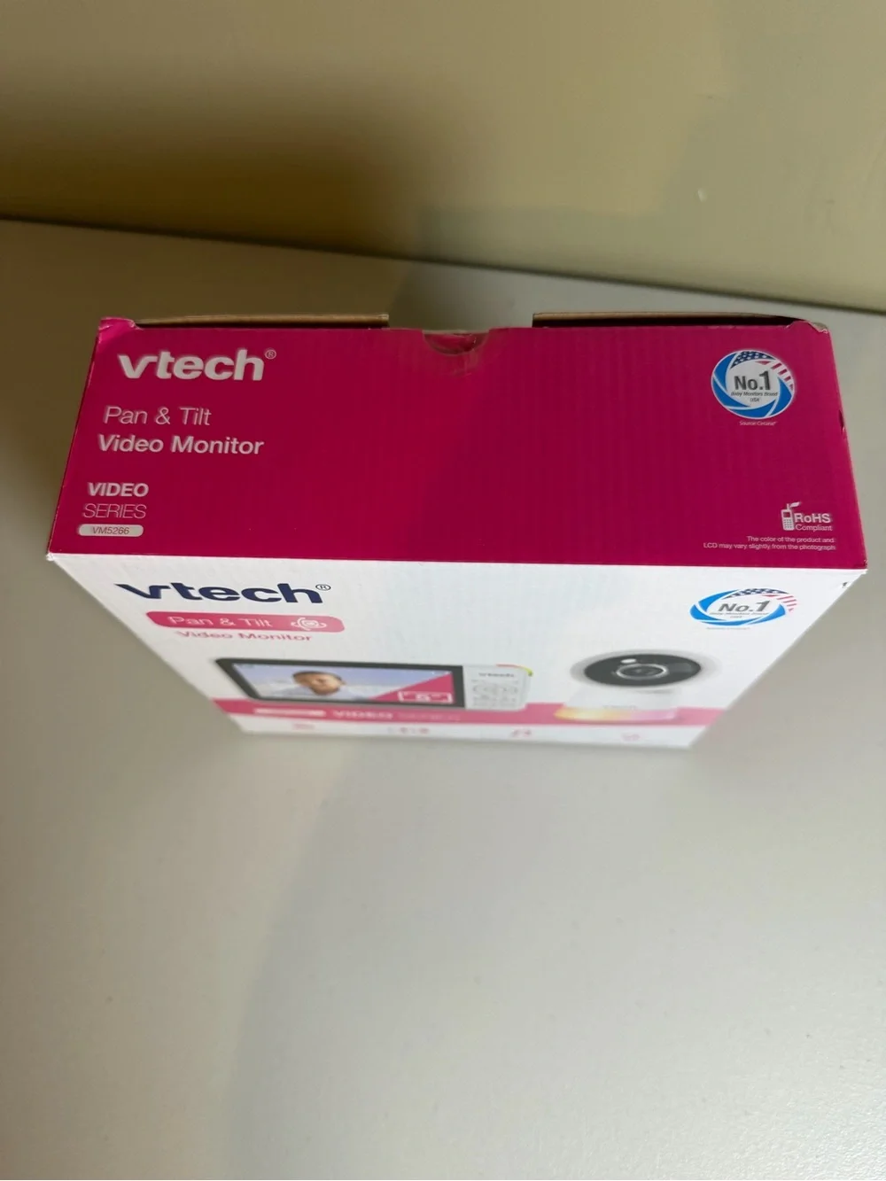 VTech Pink & White Pan & Tilt Video Baby Monitor - 5